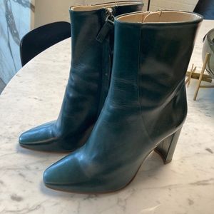 Zara Dark Green boots heels size 37
